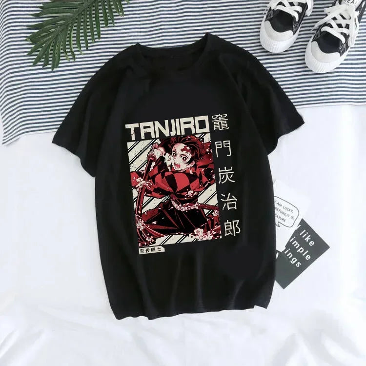 T-shirt Demon Slayer Femme - Nezuko & Tanjirô -Tendance Manga