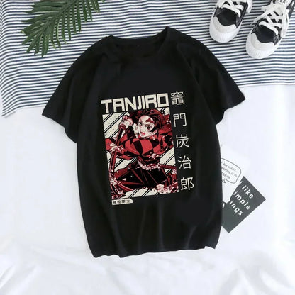 T-shirt Demon Slayer Femme - Nezuko & Tanjirô -Tendance Manga