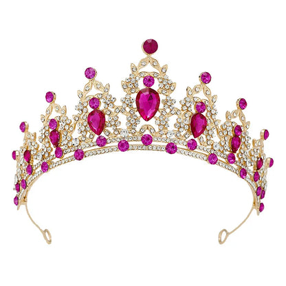 Couronne en cristal pour femme, diadème pour patients, bande de sauna en biscuits, bijoux pour cheveux, couronne de fête Queen, robe de mariée, accessoires pour cheveux, cadeau