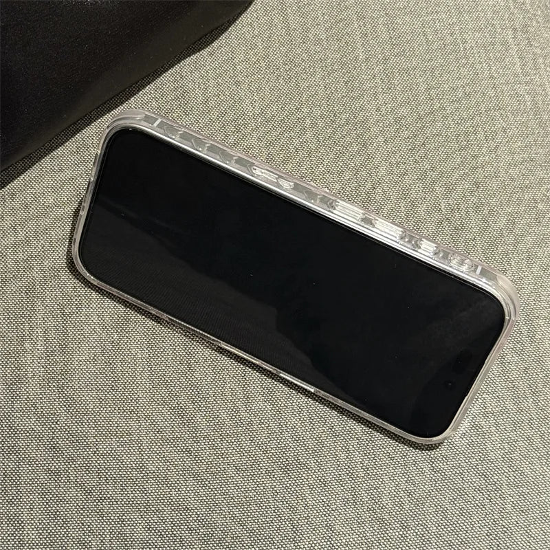 Jolie coque de téléphone magnétique pour iPhone 16 Pro 15 14 13 Pro Max 15Pro, avec support à nœud papillon en perles, étuis antichoc pour Magsafe