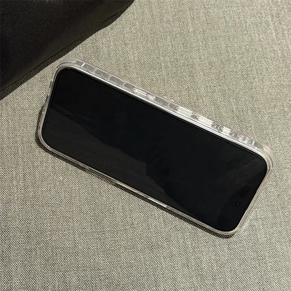 Jolie coque de téléphone magnétique pour iPhone 16 Pro 15 14 13 Pro Max 15Pro, avec support à nœud papillon en perles, étuis antichoc pour Magsafe