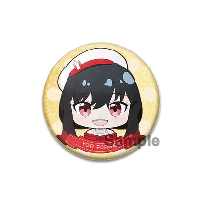 32/44/58mm Cute Anime Spy X Family Enamel Pins Cute Head Lapel Pins Cartoon Badge Backpack Hat Jewelry Accessories Gift