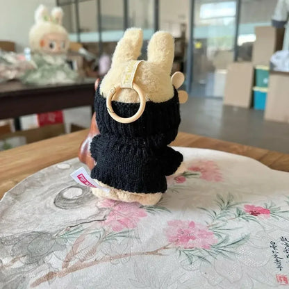 New Doll Clothes Pendant Set, LABUBU Bear Hat Love Sweater Set, DIY Doll Accessories, Funny and Cute Baby Clothes, Christmas Gifts