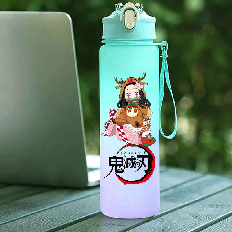 Tasse Isotherme Demon Slayer 750ml - Gourde Anime Kamado Nezuko - Grande Capacité Portable pour Sport/École