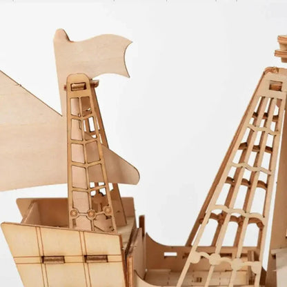 Jouets de bateau à voile 3D, Puzzle en bois, modèle d'assemblage, Kits d'artisanat en bois, décoration de bureau pour enfants, DIY