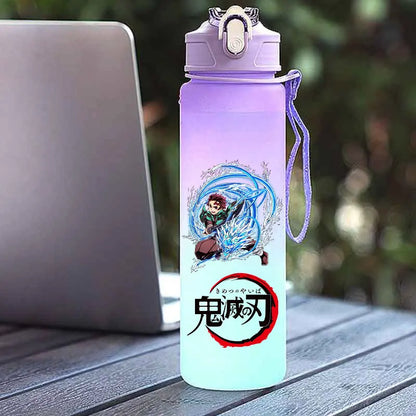 Tasse Isotherme Demon Slayer 750ml - Gourde Anime Kamado Nezuko - Grande Capacité Portable pour Sport/École