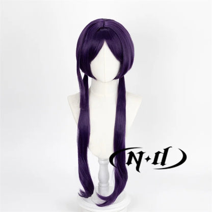 ND-Perruques de cheveux synthétiques de haute qualité, Izumi Kyouka Anime Bungo Stray Dogs Cosplay Costume, Perruque longue violette, Perruques de chaleur Degré