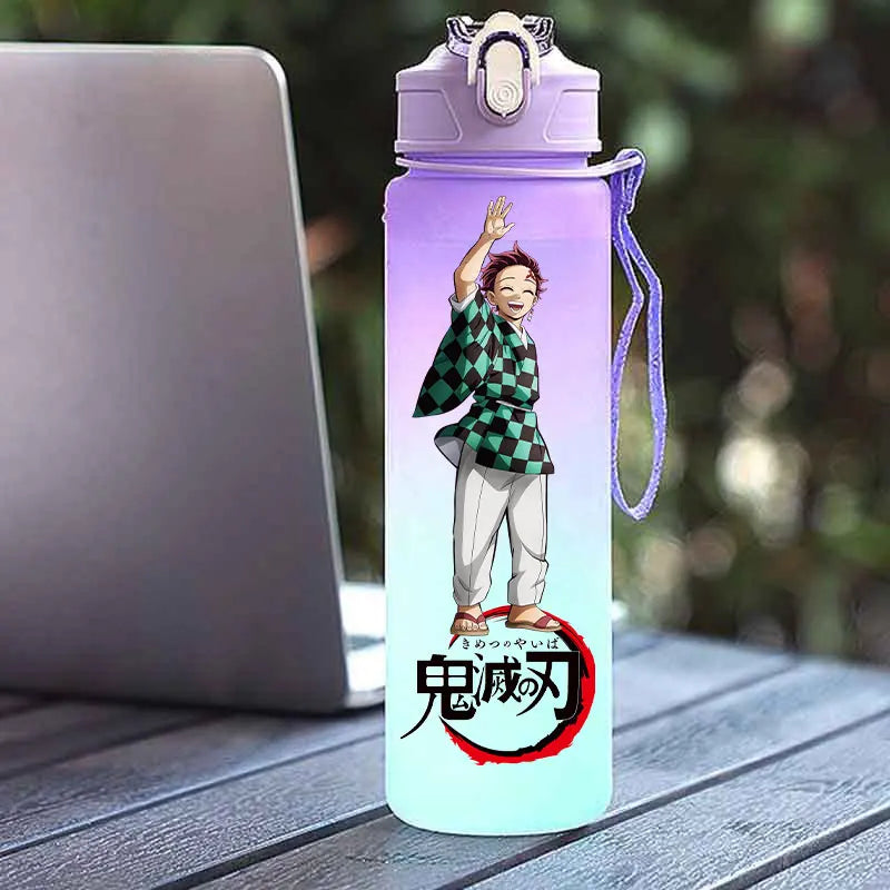Tasse Isotherme Demon Slayer 750ml - Gourde Anime Kamado Nezuko - Grande Capacité Portable pour Sport/École