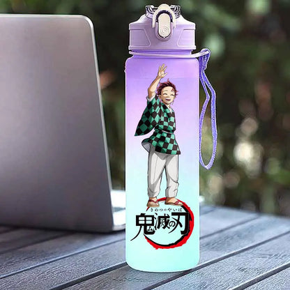 Tasse Isotherme Demon Slayer 750ml - Gourde Anime Kamado Nezuko - Grande Capacité Portable pour Sport/École