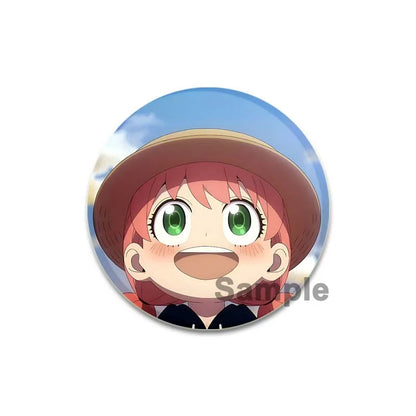 32/44/58mm Cute Anime Spy X Family Enamel Pins Cute Head Lapel Pins Cartoon Badge Backpack Hat Jewelry Accessories Gift