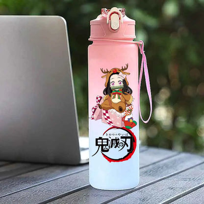 Tasse Isotherme Demon Slayer 750ml - Gourde Anime Kamado Nezuko - Grande Capacité Portable pour Sport/École