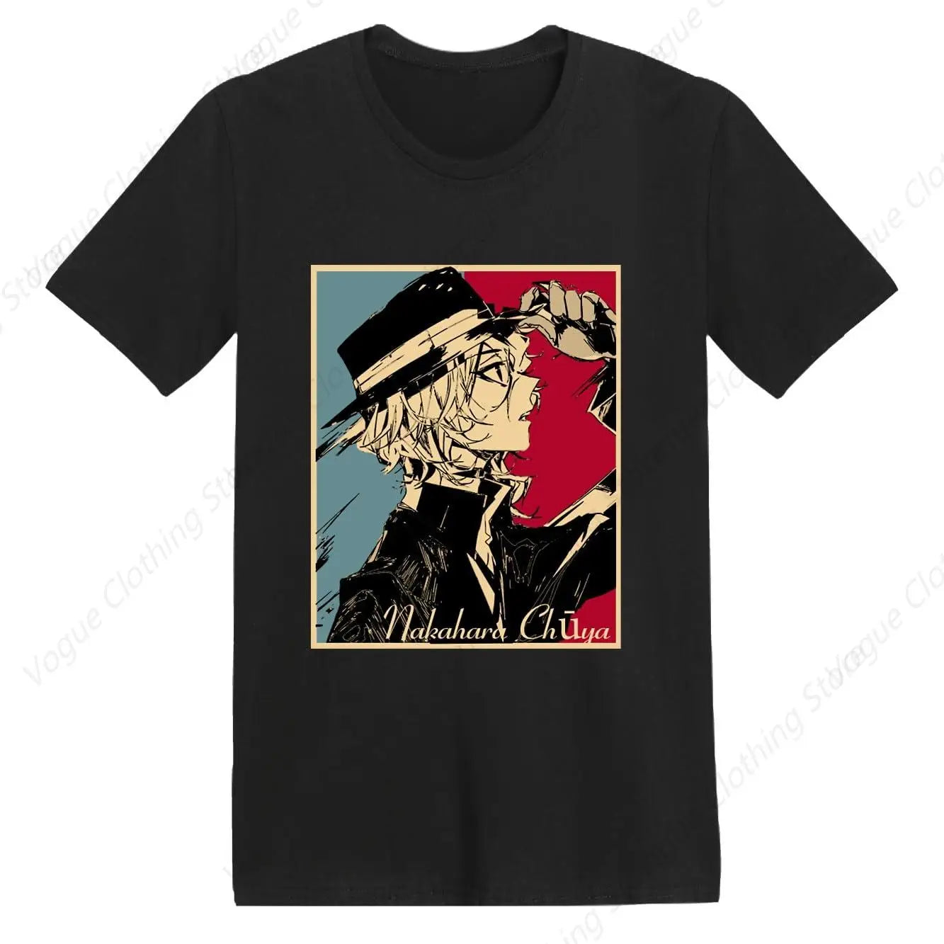 T-Shirt Anime Bungo Stray Dogs - Chemise Homme Unisexe à Manches Courtes - Motif Imprimé Doux et Léger