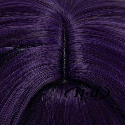 ND-Perruques de cheveux synthétiques de haute qualité, Izumi Kyouka Anime Bungo Stray Dogs Cosplay Costume, Perruque longue violette, Perruques de chaleur Degré
