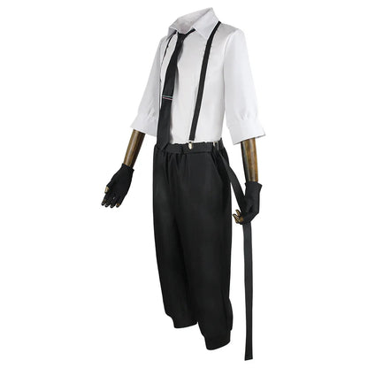 Anime Bungo Stray Dogs Cosplay Costume, Sweat-shirt, Chemise, Sangle, Pantalon, Uniforme, ixd'Halloween, Atsushi, Nakajima, Kostum