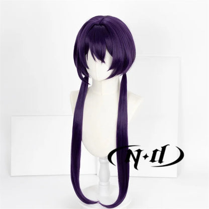 ND-Perruques de cheveux synthétiques de haute qualité, Izumi Kyouka Anime Bungo Stray Dogs Cosplay Costume, Perruque longue violette, Perruques de chaleur Degré