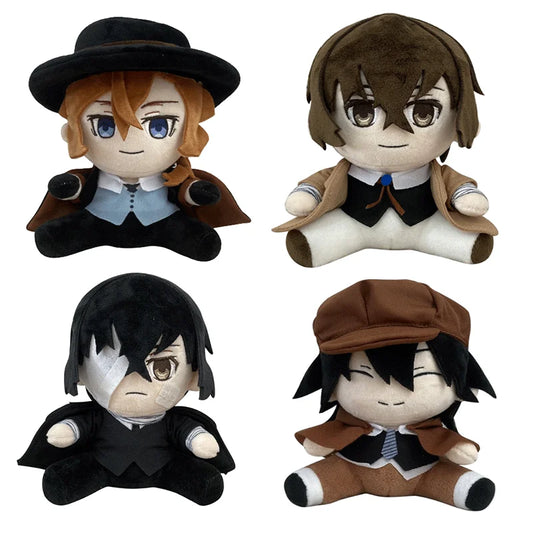 Jouet en peluche Anime Bungou Stray Dogs Edogawa Rampo Nakahara Dazai Osamu, poupée en peluche, personnage de Cosplay, oreiller en peluche doux et mignon, 20cm