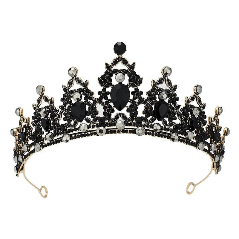 Couronne en cristal pour femme, diadème pour patients, bande de sauna en biscuits, bijoux pour cheveux, couronne de fête Queen, robe de mariée, accessoires pour cheveux, cadeau