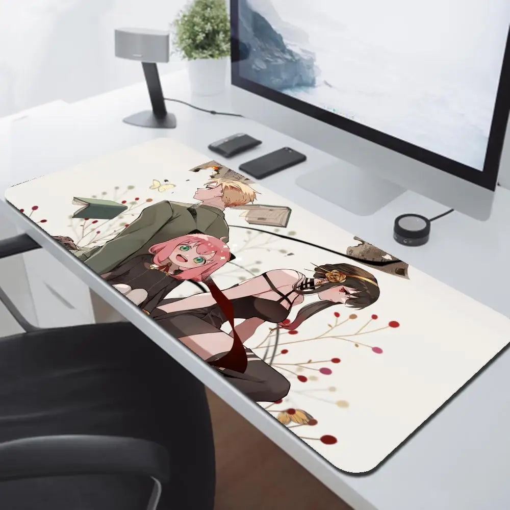 Anya Forger Mouse Pad (Spy×Family) - 900x400mm Non-Slip - Kawaii Anime Design - Office/Gaming (Reinforced Edge)