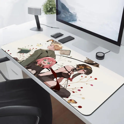 Anya Forger Mouse Pad (Spy×Family) - 900x400mm Non-Slip - Kawaii Anime Design - Office/Gaming (Reinforced Edge)