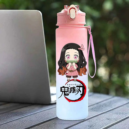 Tasse Isotherme Demon Slayer 750ml - Gourde Anime Kamado Nezuko - Grande Capacité Portable pour Sport/École