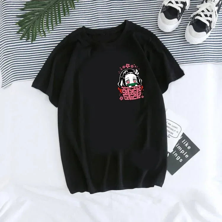 T-shirt Demon Slayer Femme - Nezuko & Tanjirô -Tendance Manga