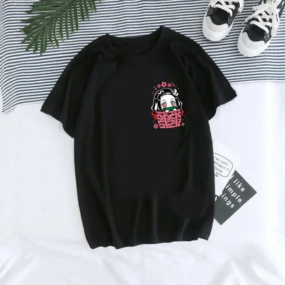 T-shirt Demon Slayer Femme - Nezuko & Tanjirô -Tendance Manga