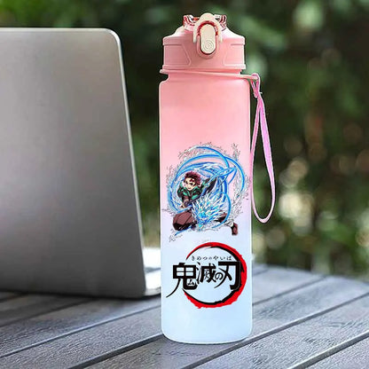Tasse Isotherme Demon Slayer 750ml - Gourde Anime Kamado Nezuko - Grande Capacité Portable pour Sport/École