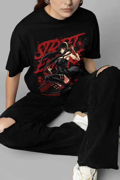 T-Shirt Espion X Famille Yor pour Femme, Vêtement Graphique, Animé, Loid Forger, Anya, Kawaii, Waifu