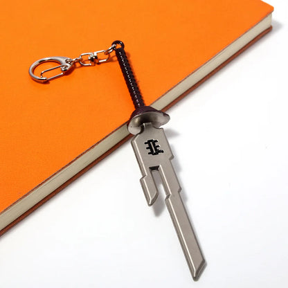 Anime Jujutsu Kaisen Keychain Nanami Kento Fushiguro Toji Weapon Model Pendant Men's Jewelry