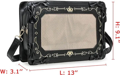 Lolita Itabag Shoulder Bag - Japanese Kawaii Style - Women's PU Leather - Customizable with Badges (DIY) - For Cosplay &amp; Daily