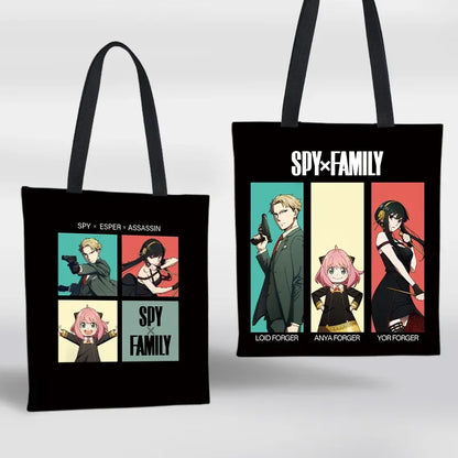 Sac Fourre-Tout Anime Spy x Family - Anya Forger - Sac à Bandoulière Coloré en Toile pour Filles