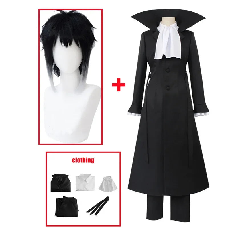 Costume de Cosplay Bungo Stray Dogs Akutagawa Ryunosuke, Vêtements de ixd'Halloween et de Noël