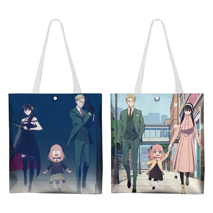 Sac Fourre-Tout Anime Spy x Family - Anya Forger - Sac à Bandoulière Coloré en Toile pour Filles