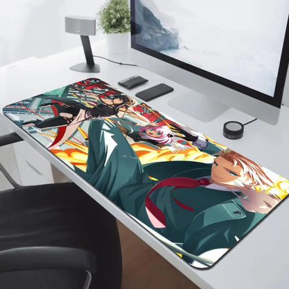 Anya Forger Kawaii Anime Spy X Family Mausepad Media Natural Rubber Non-Slip Desk Mouse Pad Large Locking Edge 900x400