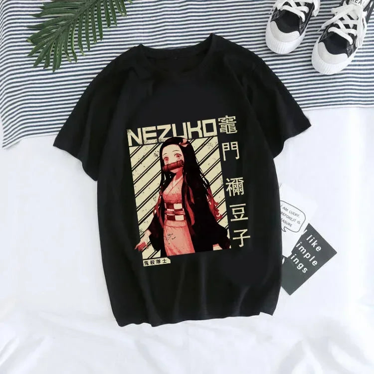 T-shirt Demon Slayer Femme - Nezuko & Tanjirô -Tendance Manga