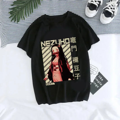 T-shirt Demon Slayer Femme - Nezuko & Tanjirô -Tendance Manga