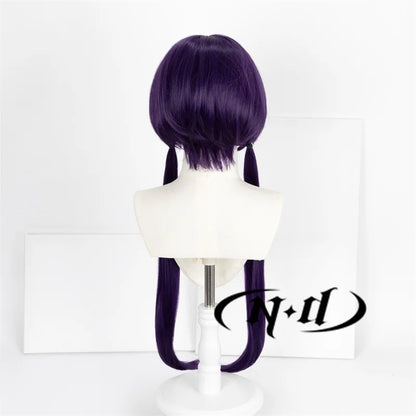 ND-Perruques de cheveux synthétiques de haute qualité, Izumi Kyouka Anime Bungo Stray Dogs Cosplay Costume, Perruque longue violette, Perruques de chaleur Degré
