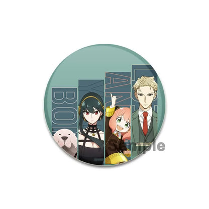 32/44/58mm Cute Anime Spy X Family Enamel Pins Cute Head Lapel Pins Cartoon Badge Backpack Hat Jewelry Accessories Gift