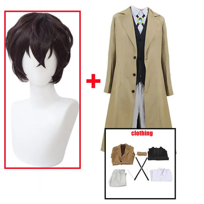 Bungo chiens errants Dazai Cosplay Osamu Costume Anime uniforme Halloween vêtements de noël