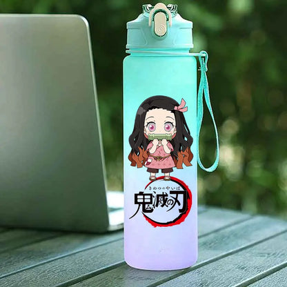 Tasse Isotherme Demon Slayer 750ml - Gourde Anime Kamado Nezuko - Grande Capacité Portable pour Sport/École