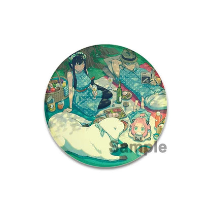 32/44/58mm Cute Anime Spy X Family Enamel Pins Cute Head Lapel Pins Cartoon Badge Backpack Hat Jewelry Accessories Gift