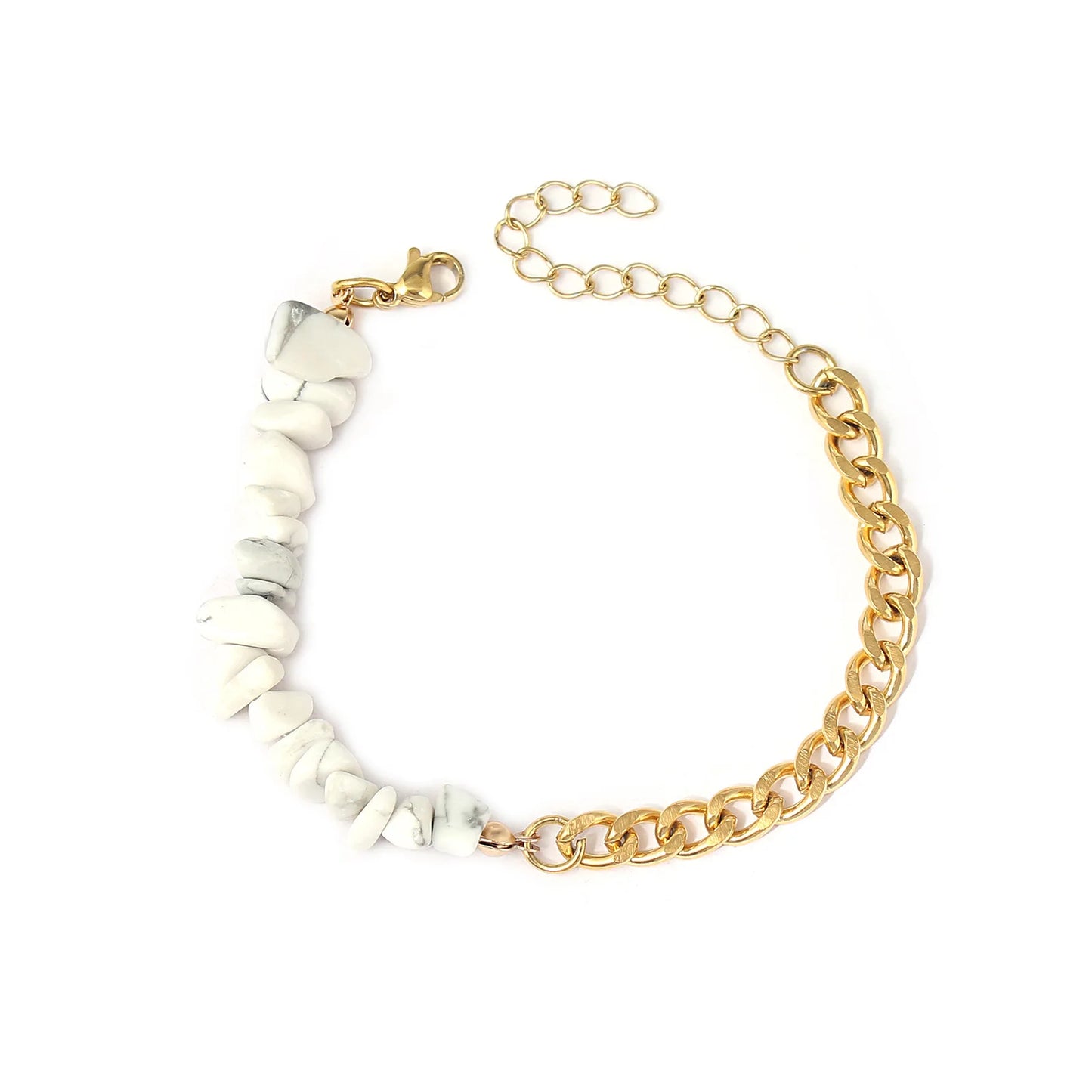 Bracelets bohème en acier inoxydable 316l, cristal naturel, pierre violette, pour femmes, bijoux de vacances, cadeaux, livraison directe
