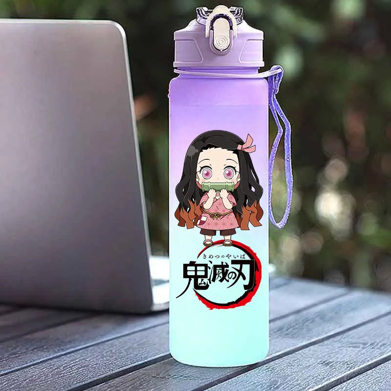 Tasse Isotherme Demon Slayer 750ml - Gourde Anime Kamado Nezuko - Grande Capacité Portable pour Sport/École