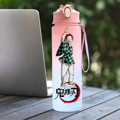 Tasse Isotherme Demon Slayer 750ml - Gourde Anime Kamado Nezuko - Grande Capacité Portable pour Sport/École