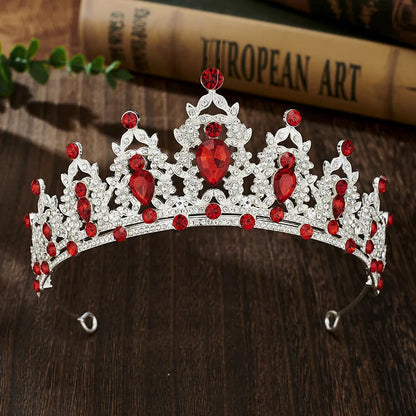 Couronne en cristal pour femme, diadème pour patients, bande de sauna en biscuits, bijoux pour cheveux, couronne de fête Queen, robe de mariée, accessoires pour cheveux, cadeau