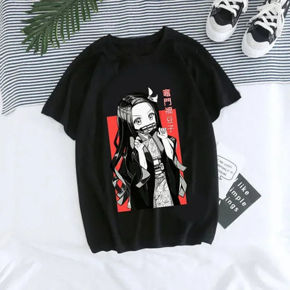 T-shirt Demon Slayer Femme - Nezuko & Tanjirô -Tendance Manga