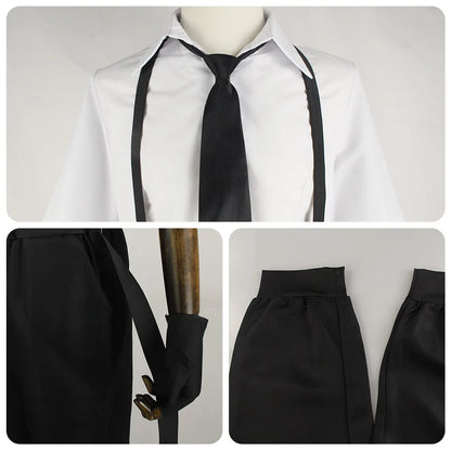 Anime Bungo Stray Dogs Cosplay Costume, Sweat-shirt, Chemise, Sangle, Pantalon, Uniforme, ixd'Halloween, Atsushi, Nakajima, Kostum