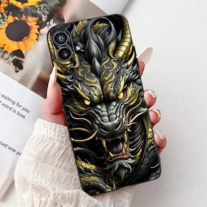 Coque de téléphone 6.55 "pour rien de téléphone (1) One 1 A063 couverture arrière antichoc en Silicone noir souple pour rien Phone1 dessin animé Funda nouveau
