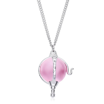 Coeur de Kandrakar Pendentif en cristal rose Mode innovante Dessin animé romantique W.I.T.C.H. Bijoux Cadeaux de rêves d'enfance