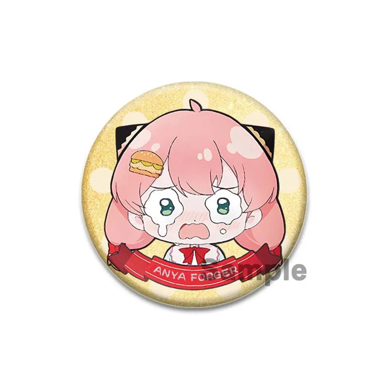 32/44/58mm Cute Anime Spy X Family Enamel Pins Cute Head Lapel Pins Cartoon Badge Backpack Hat Jewelry Accessories Gift